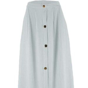 Women's Maxi A-Lined Ribbed High-waisted Skirt